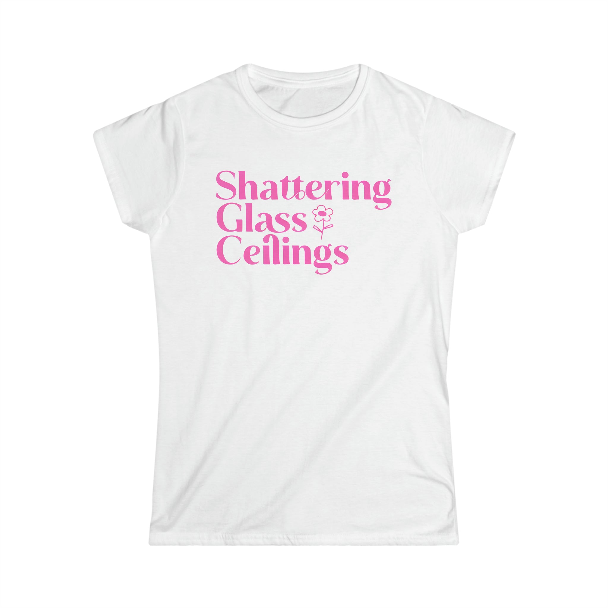 Shattering Glass Ceilings Women's Softstyle Tee