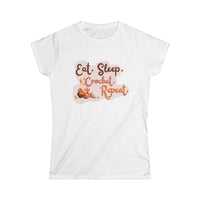 Eat. Sleep. Crochet Women's Softstyle Tee