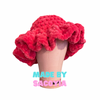 Chunky Crochet Ruffle Hat & Purse