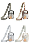 Easy Travels Clear Stadium Sling Crossbody Bag