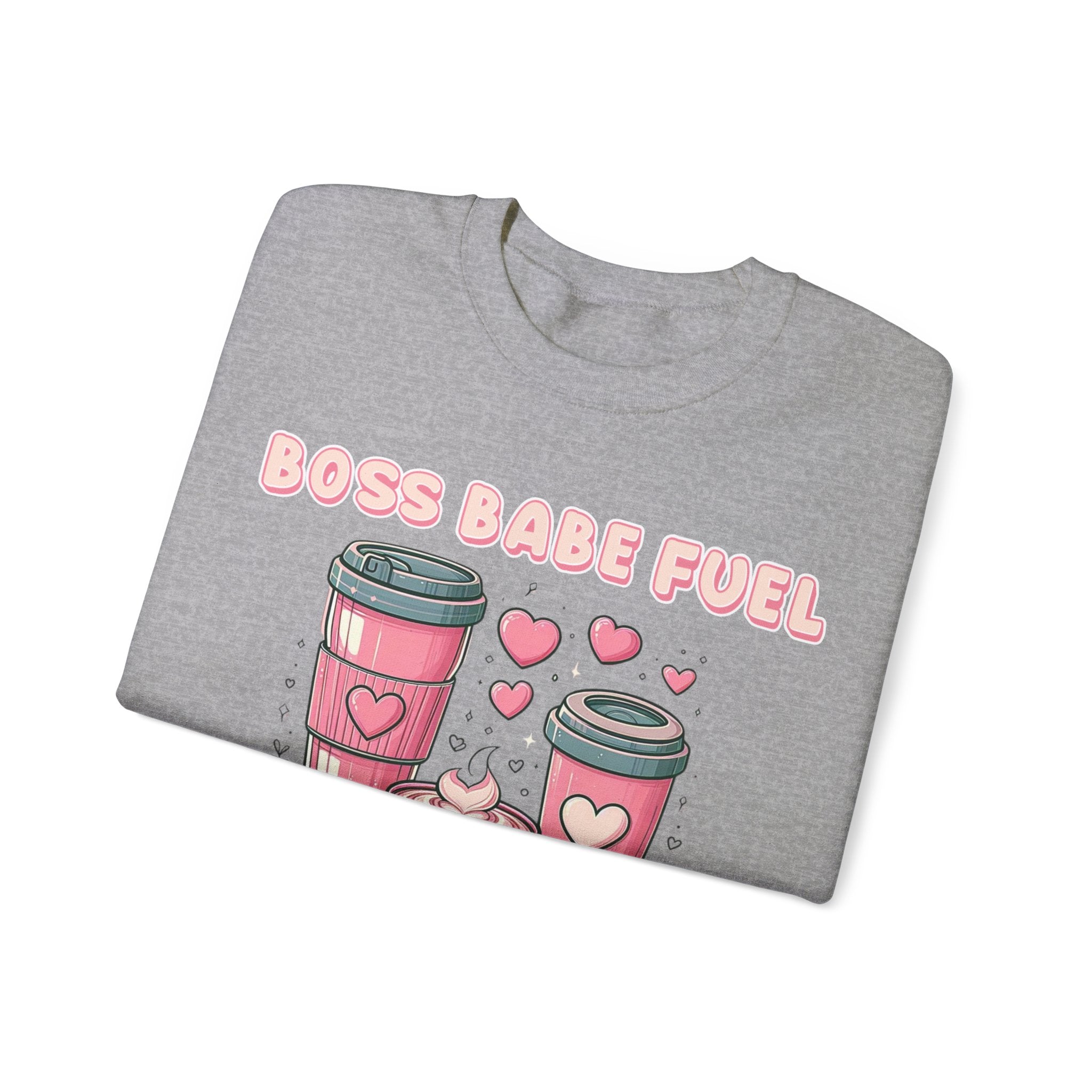 Boss Babe Fuel Unisex Heavy Blend™ Crewneck Sweatshirt