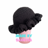 crochet ruffle hat 