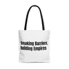 Building Empires Tote Bag