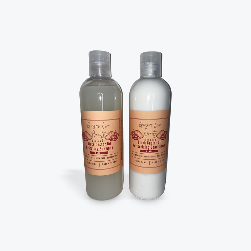 Black Castor Oil Mango Shampoo and Conditioner Duo