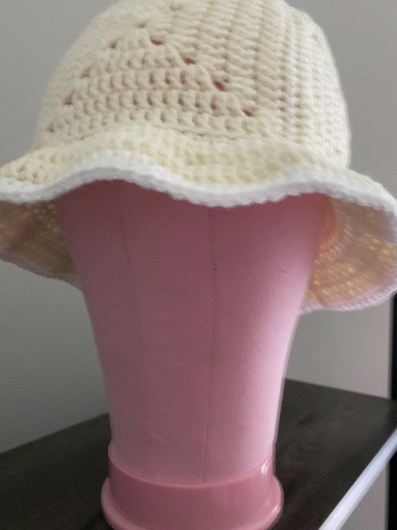 Handmade X Stitch Crochet Bucket Hat